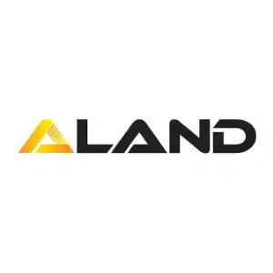 Aland logo on a white background.