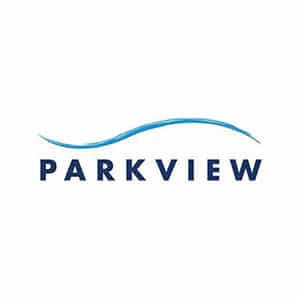Parkview logo on a white background.