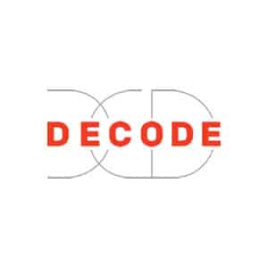 Decode logo on a white background.